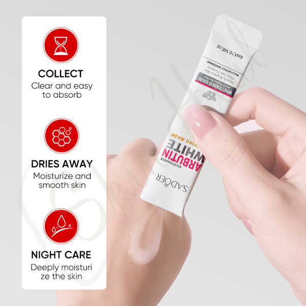 Arbutin-White-Sleeping-Mask-Usage-Sadoer