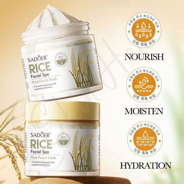 Rice-Facial-Spa-Mask-Open-Jar-Sadoer