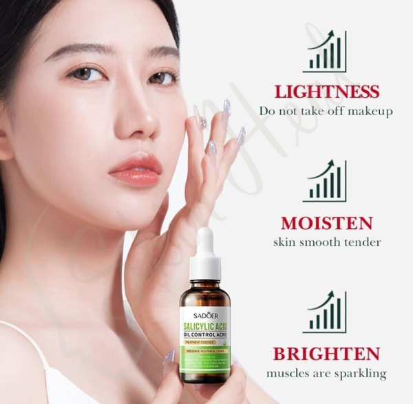 Sadoer Salycilic Acid Oil Control Acne Effects